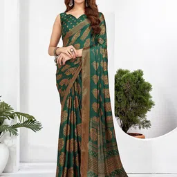 KALINI Printed Satin Dabu Saree-picture-33