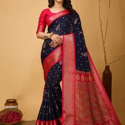 KALINI Floral Zari Art Silk Banarasi Saree-picture-11