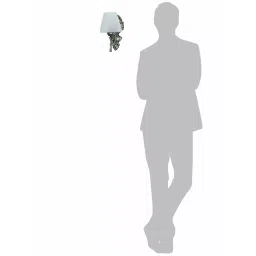 Fos Lighting Wall Light 40 W Mild Steel Brass Antique, Corn-MS-BRSA-TaperFrost-WL1 image 4