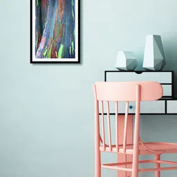 999Store Multicoloured Hand-Painted Abstract Wall Painting image 1