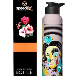 Speedex Multicoloured & Multicoloured Single Stainless Steel Printed Single Wall Vacuum Water Bottle-picture-21