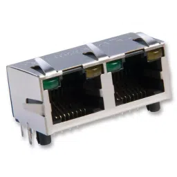 AMPHENOL COMMUNICATIONS SOLUTIONS JACK, RJ45, W/LED, SHIELD, 2PORT, RJHSE-5385-02-picture-22