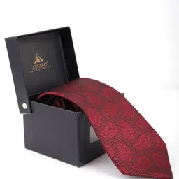 Alvaro Castagnino Men Woven Design Skinny Tie image 2