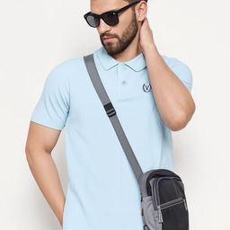 MACK JONNEY Solid Polo Collar Cotton T-shirt-picture-37