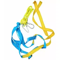 SSWW Simple Hook Double Rope Full Body Safety Harness Stainless Steel & Polyester Yellow & Blue Free Size (Pack of 100 Piece)-image-68