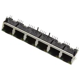 AMPHENOL COMMUNICATIONS SOLUTIONS RJ45 CONNECTOR, JACK, 8P8C, 6 PORT, TH, RJHSE538106.-picture-19