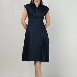 Sands of India Women Flared Shirt Midi Dress-picture-36