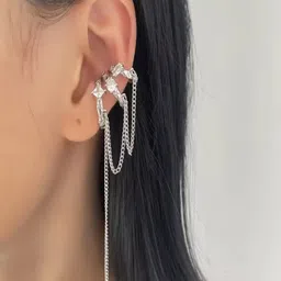 ROYAL NEEDS Geometric Ear Cuff Earrings-picture-15