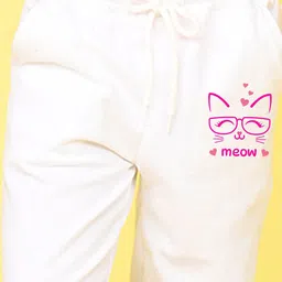 NUSYL Girls Printed Full Length Regular Fit Track Pants Jogger image 4