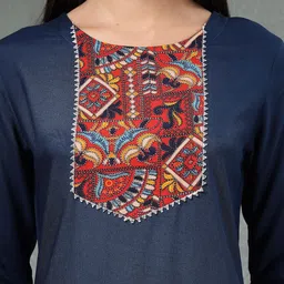 Anouk Ethnic Motifs Printed Straight Kurta With Trousers image 5