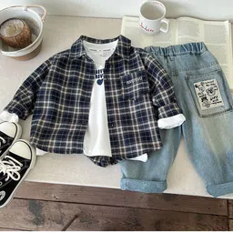 StyleCast x Revolte Boys Tartan Checks Opaque Printed Casual Shirt-picture-28