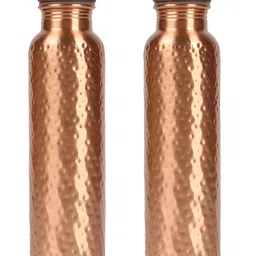 ANARO Copper-Toned 2 Pieces Copper Water Bottle With Screw Cap-picture-26