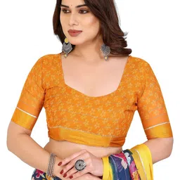 Moda Rapido Floral Printed Poly Georgette Saree image 2