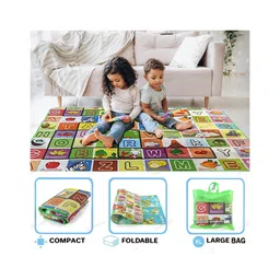 KiddyBuddy Double Sided Water Proof Baby Mat - Multicolor image 5