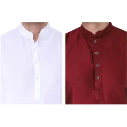 JEXI Men Regular Pure Silk Kurta with Pyjamas image 4