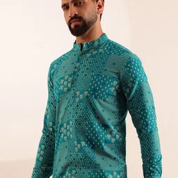 Anouk Ethnic Motifs Printed Mandarin Collar Short Kurta image 2