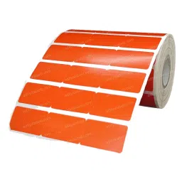 Tudko 30x20 mm 80 GSM 3 UP Self Adhesive Paper Label Orange (Pack of 2 Pcs) image 3
