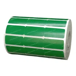 Tudko 33x15 mm 80 GSM 3 UP Self Adhesive Paper Label Green (Pack of 2 Pcs) image 2
