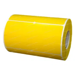 Tudko 50x50 mm 80 GSM 2 UP Self Adhesive Paper Label Yellow (Pack of 2 Pcs) image 2