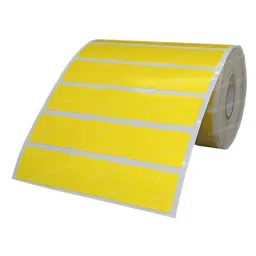 Tudko 33x20 mm 80 GSM 3 UP Self Adhesive Paper Label Yellow (Pack of 2 Pcs) image 3