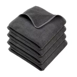 Robustt 40x40 cm 350 GSM Polyester & Polyamide Microfiber Cloth Grey (Pack of 10)-picture-13
