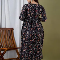 Style Heaven Floral Printed Gotta Patti Pure Cotton Maternity Gotta Patti Angrakha Kurti image 3