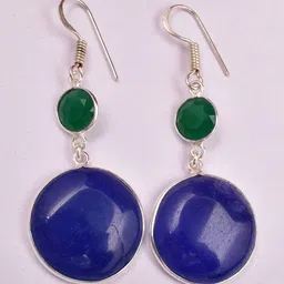 AAR Jewels Silver-Plated Alloy Topaz Drop Earrings image 4