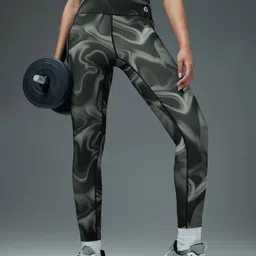 Technosport Women Tie & Dye Slim Fit Sports Tights With Elasto Plus-picture-20