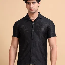 RIGS AND RAGS Men Relaxed Semi Sheer Casual Shirt-picture-15