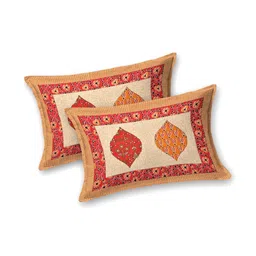 MILAAV White Geometric 144 TC Bedsheet with 2 Pillow Covers image 3