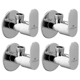 Cliquin Oppo Series Wall Mount Brass Angle Valve with Wall Flange in Chrome Finish (Pack of 4 Pcs)-picture-48