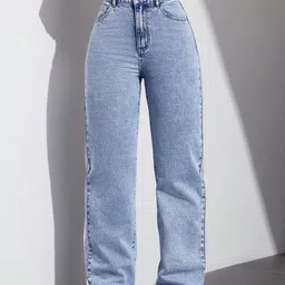 MERCEL Women Original Wide Leg High-Rise Light Fade Stretchable Jeans-picture-16