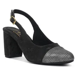 London Rag PU Block Pumps-image-62