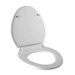 Parryware Solid N Seat Cover Oval Shape Plastic White, E8356-picture-4