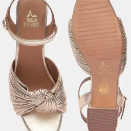 Tao Paris Larsen Gold Sandal Heels image 5