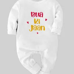 Zeezeezoo Full Sleeves Family Theme Bua Ki Jaan Printed Bodysuit - White-picture-10