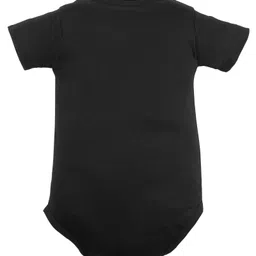 FFlirtygo Christmas Theme Cotton Half Sleeves Santa Favourite Printed Onesie - Black image 3