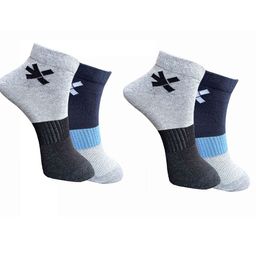 HRX by Hrithik Roshan Unisex Pack Of 4 Patterened Ankle-Length Socks-picture-2