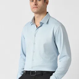 Van Heusen Slim Fit Textured Pure Cotton Formal Shirt image 4