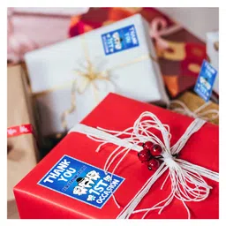 Zyozi Tooth Theme Thank You Tags Blue  - Pack of 50 image 3