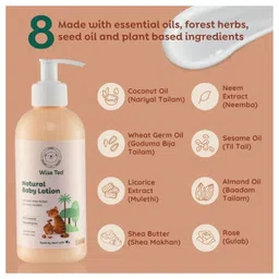 wiseted Wise Ted Natural Baby Lotion, Shampoo & Face and Body Wash Combo - 275ml image 3