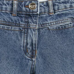 Tiny Girl Denim Woven Washed Wide Legged Jeans - Blue image 4