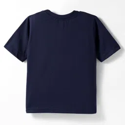 Rikidoos Full Sleeves Solid Ribbed Shirt With Tee - Off White & Navy Blue image 3