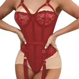 VAGHBHATT Self Design Net Baby Doll-picture-11