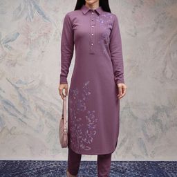 Vishudh Women Floral Printed Regular Kurta with Trousers-picture-47