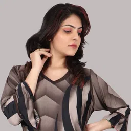 PURSA Women Multi Satin Nightdress-image-38