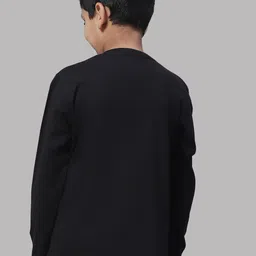 Friskers Boys Black 2 V-Neck Applique T-shirt image 3