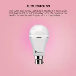 SYSKA 9W LED Emergency Bulb White SSK-EMB-09-01 image 2