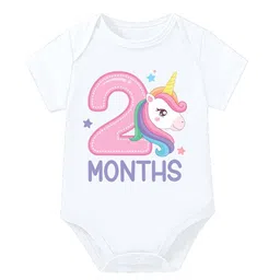 Lillypupp Unisex White Cotton Printed Short Sleeves Bodysuit-picture-20