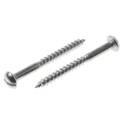 RS PRO Slot Round Stainless Steel Wood Screw, A2 304, 4mm Thread, 40mm Length (Pack of 100)-picture-36